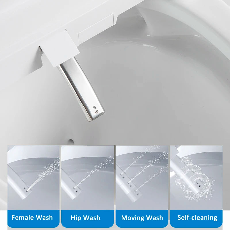 EcoFresh Round shape Smart toilet seat Electric Bidet cover intelligent bidet heat clean dry Massage care for child woman