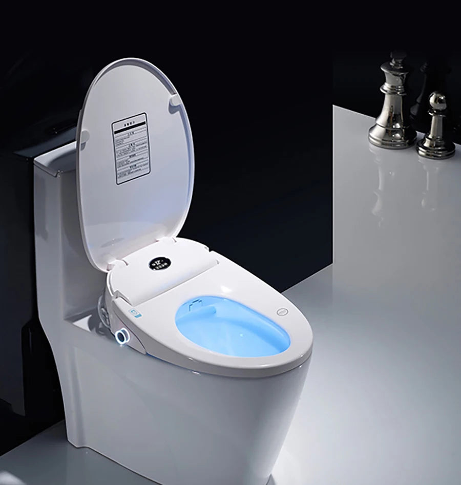 EcoFresh Round shape Smart toilet seat Electric Bidet cover intelligent bidet heat clean dry Massage care for child woman