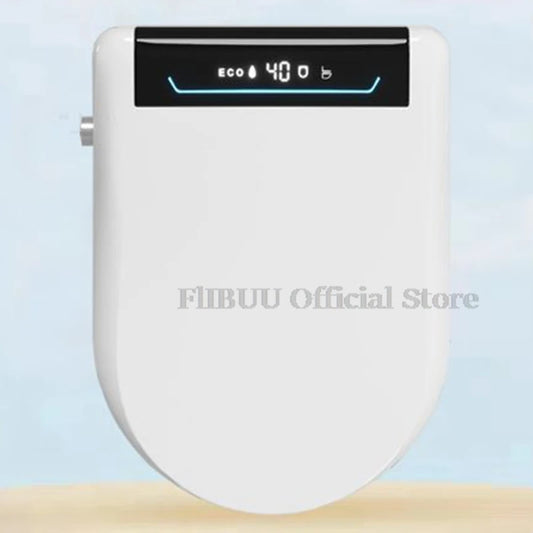 Smart Bidet Toilet Seat Cover with Wireless Remote Multiple Spray Modes Heated Seat Warm Water Air Dryer Toilet Lid Elongated