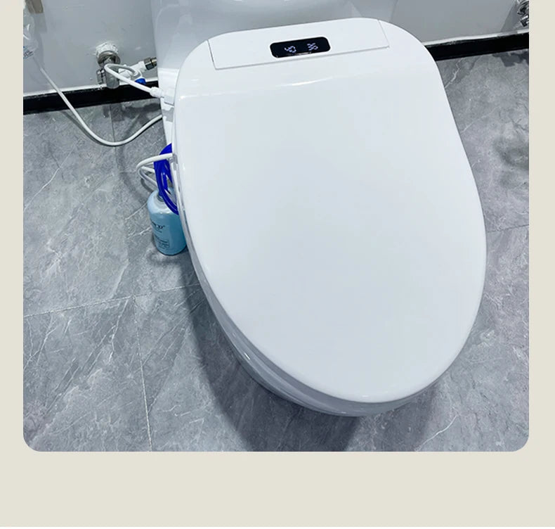 Smart bathroom toilet seat with remote control, heated seat, slow closing, drying, warm water, night light, WC smart sensor seat