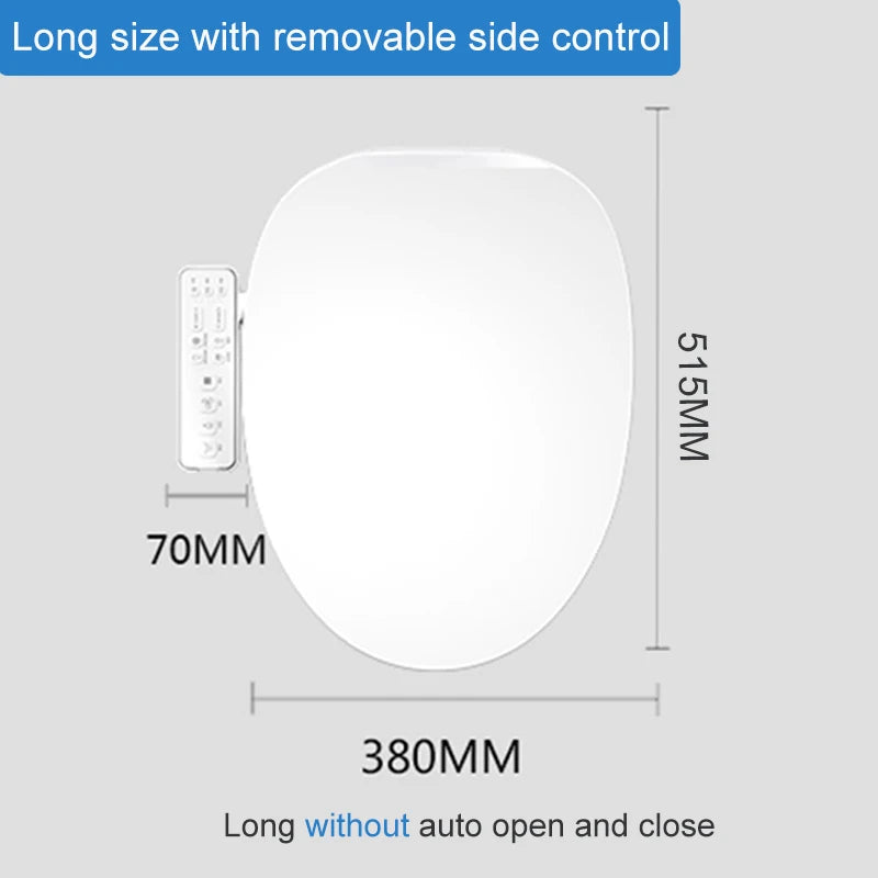 EcoFresh Round shape Smart toilet seat Electric Bidet cover intelligent bidet heat clean dry Massage care for child woman