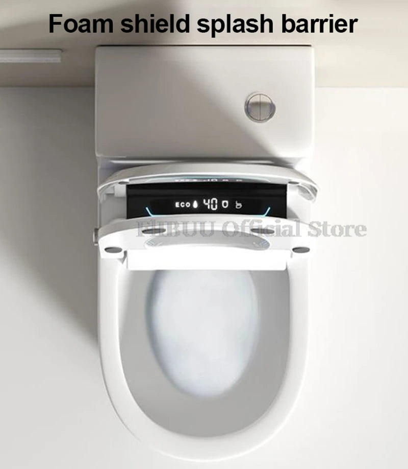 Smart Bidet Toilet Seat Cover with Wireless Remote Multiple Spray Modes Heated Seat Warm Water Air Dryer Toilet Lid Elongated