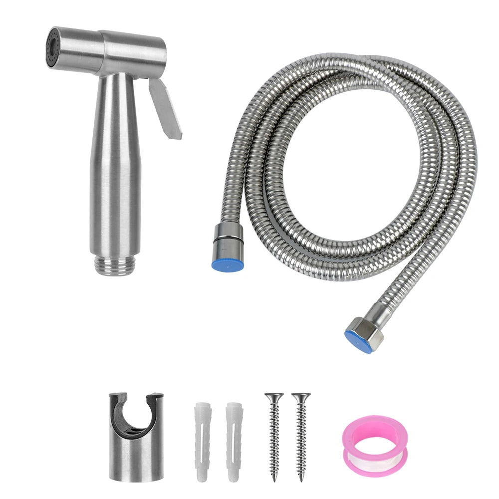 Bidet sprayer set For toilet Handheld For Bathroom hand sprayer self cleaning Hand Bidet faucet Stainless Steel shower head