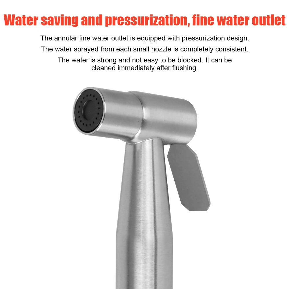 Bidet sprayer set For toilet Handheld For Bathroom hand sprayer self cleaning Hand Bidet faucet Stainless Steel shower head