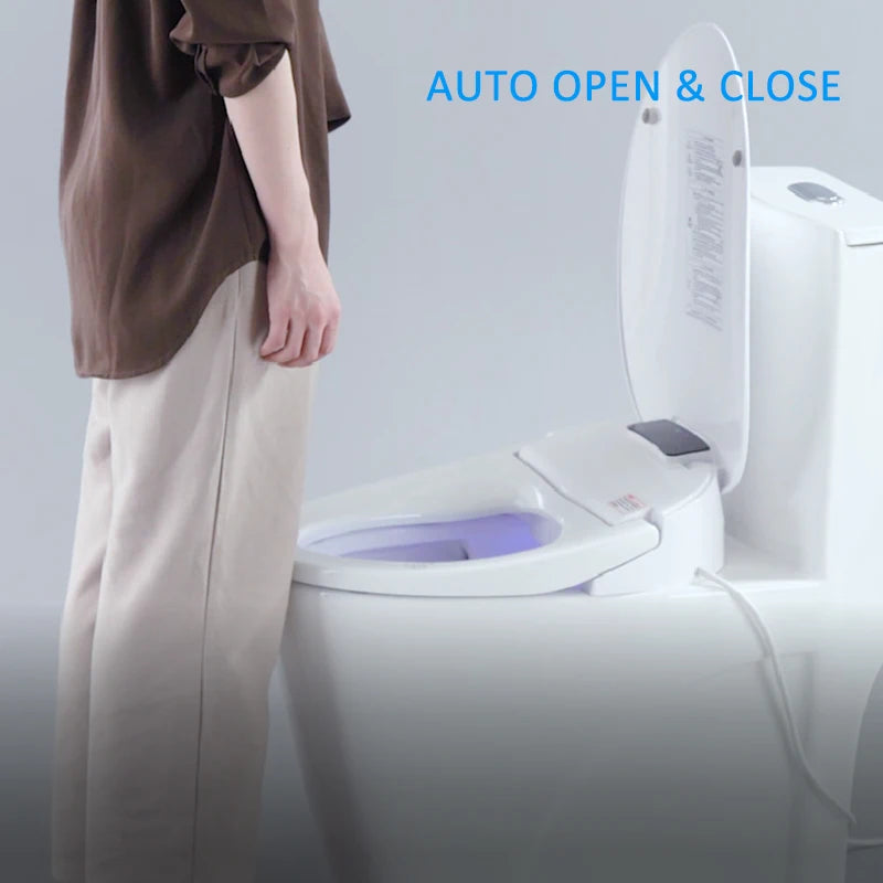 EcoFresh Round shape Smart toilet seat Electric Bidet cover intelligent bidet heat clean dry Massage care for child woman