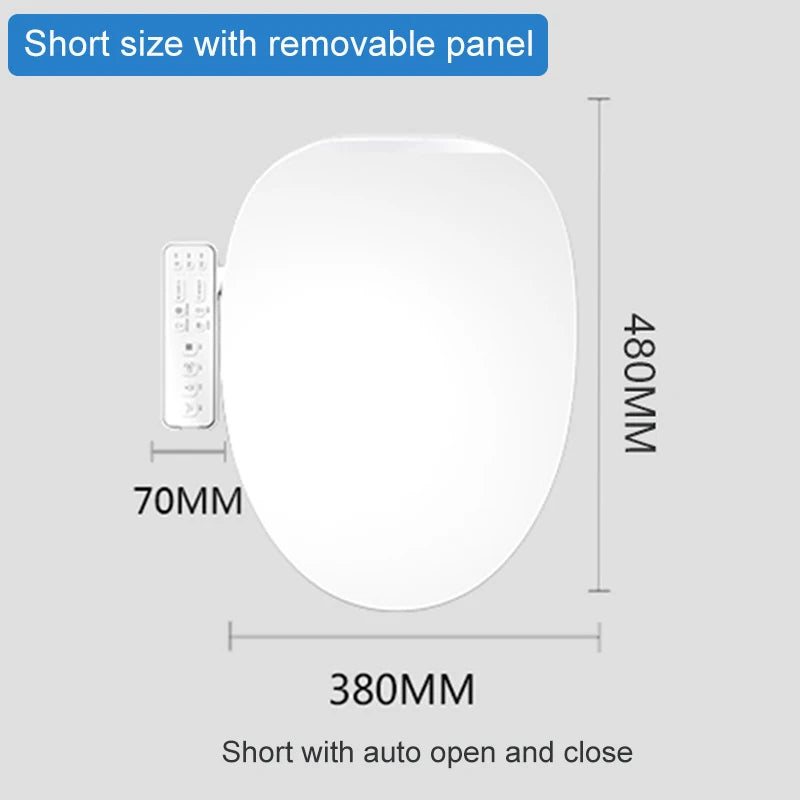 EcoFresh Round shape Smart toilet seat Electric Bidet cover intelligent bidet heat clean dry Massage care for child woman