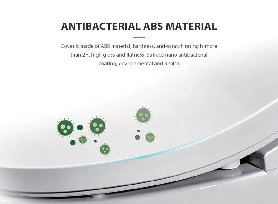EcoFresh Round shape Smart toilet seat Electric Bidet cover intelligent bidet heat clean dry Massage care for child woman