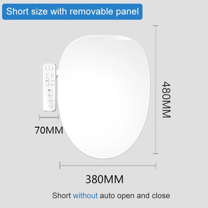 EcoFresh Round shape Smart toilet seat Electric Bidet cover intelligent bidet heat clean dry Massage care for child woman