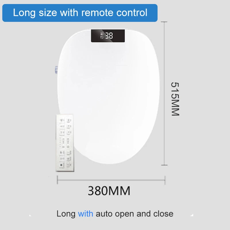 EcoFresh Round shape Smart toilet seat Electric Bidet cover intelligent bidet heat clean dry Massage care for child woman